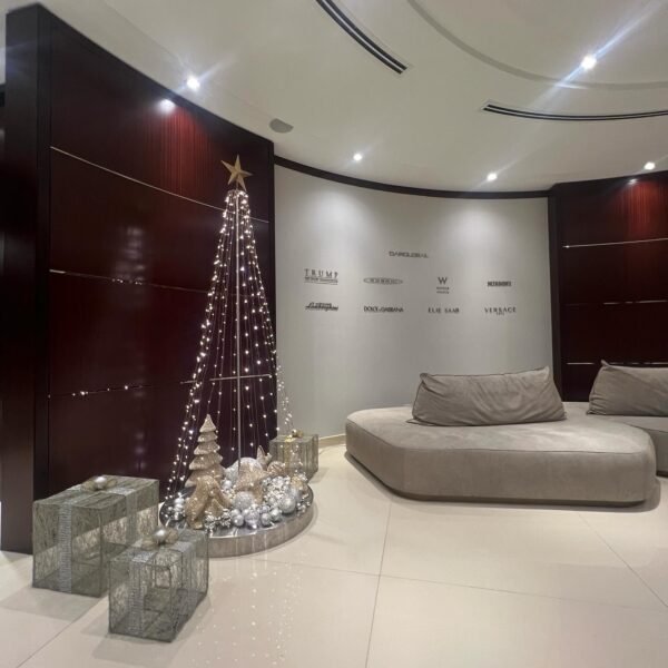 Conical Metallic Christmas Tree - Image 9