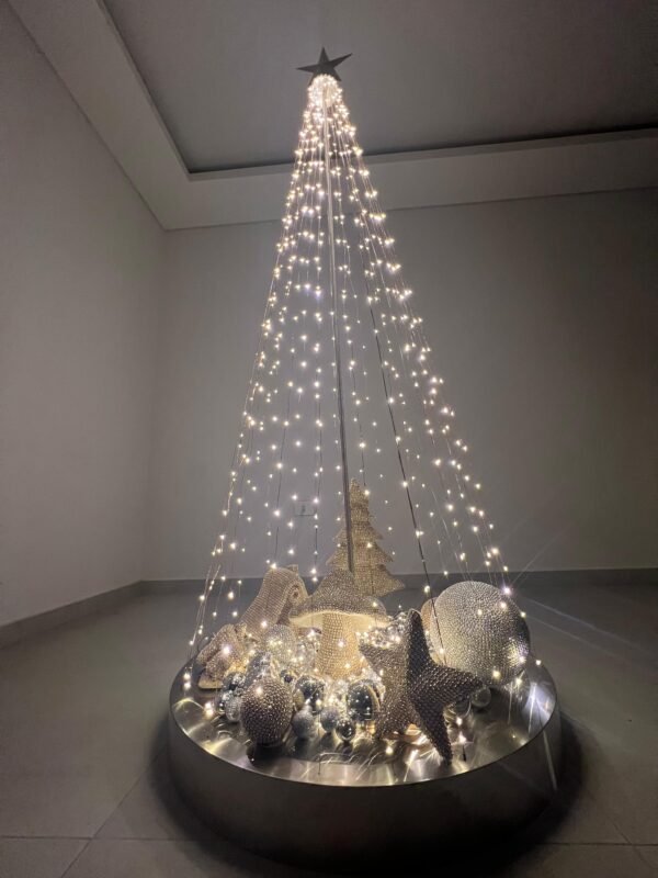 Conical Metallic Christmas Tree - Image 11