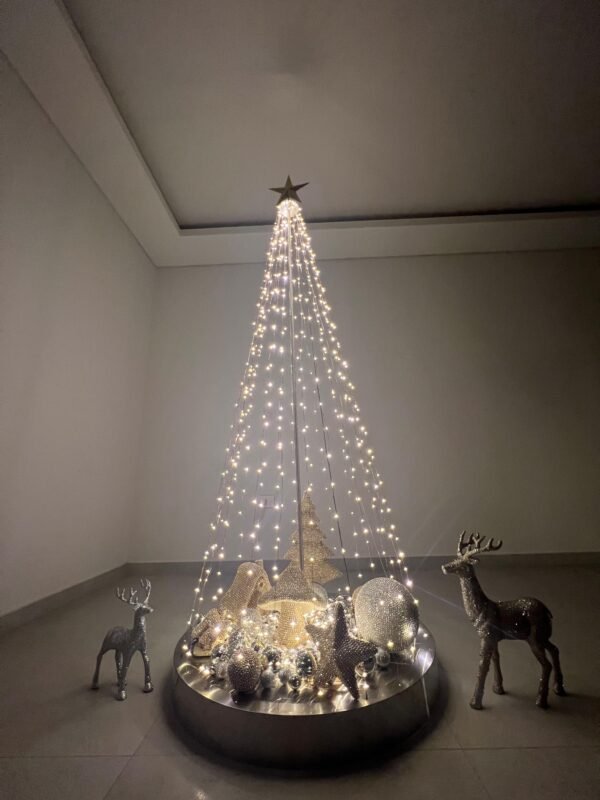 Conical Metallic Christmas Tree - Image 12