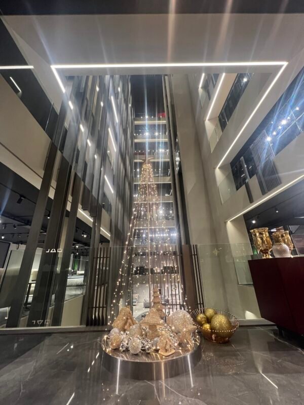 Conical Metallic Christmas Tree - Image 8