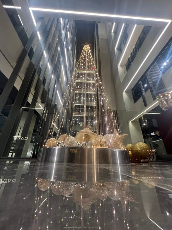 Conical Metallic Christmas Tree - Image 7