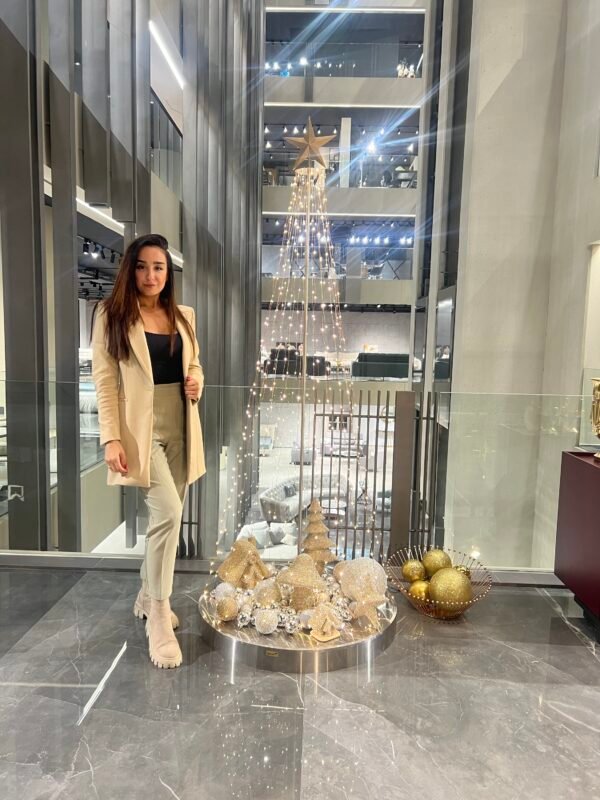 Conical Metallic Christmas Tree - Image 6