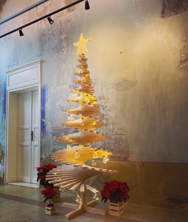 3 in 1 Massive Wood Christmas Tree (Fully Decorated) - Image 9