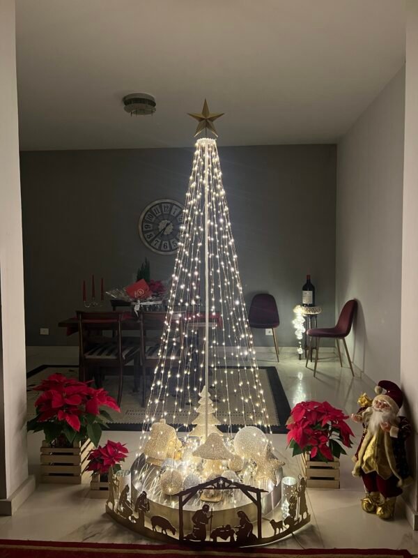 Conical Metallic Christmas Tree - Image 15